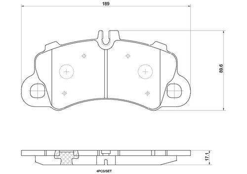 Kit pastiglie freno - , brembo